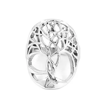 Engros Tree of Life Ring i Rustfrit Stål Smykker af Høj Kvalitet Sølv Claddagh Keltiske Knude Motor Biker Ring for Mænd SWR0670