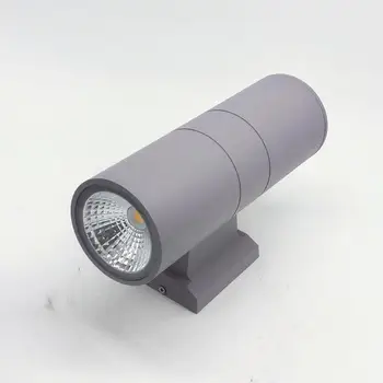 Engroshandel Detailhandel Aluminium Sort/Grå shell 10W 20W 30W dobbelt-COB-LED Udendørs belysning LED væglamper Varm/kold hvid AC85V-240V