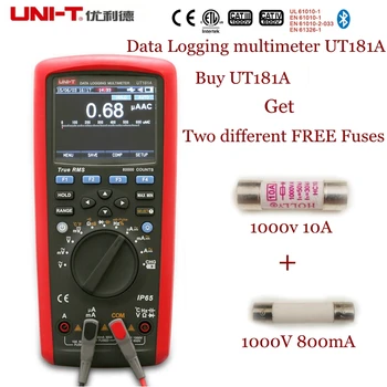 Enhed UT181A Digital Multimeter Sand Rms Tester kanals dataopsamling DMM Cap Temp Måleren UT-181A