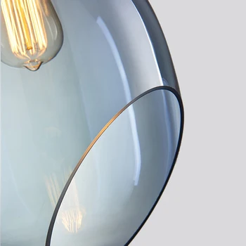 Enkel Glas Vedhæng Lys Moderne og Minimalistisk LED Bar, spisesal, Pendel Lamper Hjem Dekoration Belysning E27 AC110-220V Luminaria