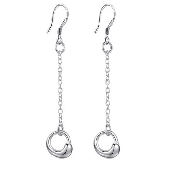 Enkel lange afsnit cirkulær høj kvalitet Sølv Øreringe til kvinder Engros sølv øreringe /IFJNWCWR BDYVVWDJ