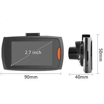 ENKLOV LCD-Bil Dvr Den Nye Bil Kamera 170 Vidvinkel 1080P HD-Car Cam med Night Vision Dash Cam Bil-detektor Skjult Kørsel Recorde