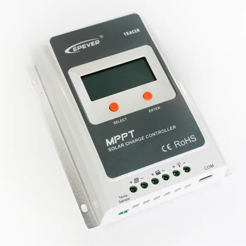 EPsolar MPPT Tracer 1210A Solceller Controller 10A 12V 24V LCD-solpanel Oplade Controlleren Batteri Regulator for Max 100V Input