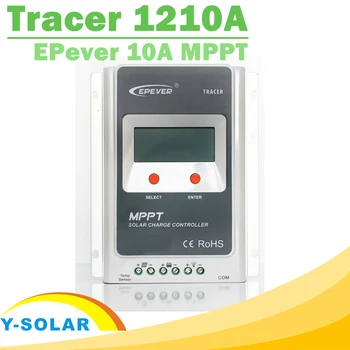 EPsolar MPPT Tracer 1210A Solceller Controller 10A 12V 24V LCD-solpanel Oplade Controlleren Batteri Regulator for Max 100V Input
