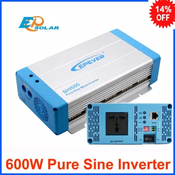 EPSOLAR SHI600 600W 600Watt 12V 24V input 220V 230V Output Pure Sine Wave Solcelleinverter til solar home system Mobil APP EPEVER