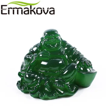 ERMAKOVA Harpiks Farve-Skiftende Statue Kinesisk Buddha Figur Feng Shui Heldig Te Pet Toy Home Decor Ornamenter Gave