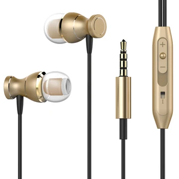 Ersuki Metal In-Ear Hovedtelefoner Headset Magnetiske Klarhed Stereo Lyd Sport Hovedtelefoner Med Mikrofon Til Mobiltelefon, MP3-MP4