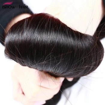 Ersådan Brasilianske Straight Hair Weave Bundter menneskehår Bundter 1pc Naturlige Non Remy Human Hair Extensions 3 Bundter Kan Købe