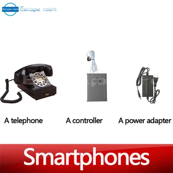 Escape værelse prop forfærdelig smart telefon spil rekvisitter for at undslippe smart-opkald ringe rigtige adgangskode til at låse op med lyd spor
