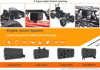 ESS to højttalere Lyd-Gruppen Simulere lydeffekter TIL 1/10 TRAXXAS Trx - 4 Trx4 RC Bil Med Stent