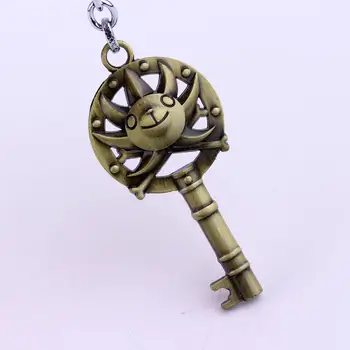 Et Stykke Nøglering metal vedhæng nøglering ring ruffy pirate skull Figur smykker til mænd toy tilbehør nøglering onepiece logo