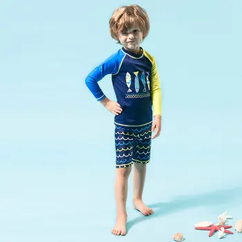 Et Sæt 2stk Drenge Badedragt med UV-Beskyttelse Shorts Til Børn Tegnefilm Kufferter Baby Badetøj Børn Dykning Passer Beach Wear Boxershorts M-XXL