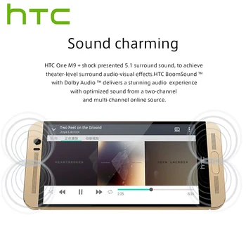 EU Version HTC One M9+ M9pw 4G LTE Mobiltelefon Octa-Core 2,2 GHz 3GB RAM, 32 GB ROM 5.2 tommer 2560x1440 Dual Camera 20MP Mobiltelefon