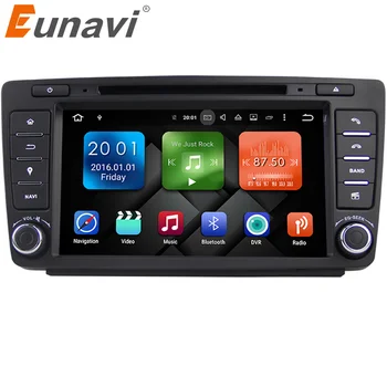 Eunavi 2 Din Bil DVD-GPS For Skoda Octavia 2012 2013 5 A5 Yeti Fabia Bil Android 7.1 Quad Core 2GB RAM Stereo Radio, Navigation