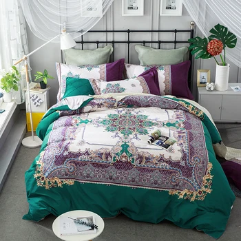 Europæisk stil Bohemia duvet cover sæt vinter dyne dækker bedsheet Pudebetræk, sengetøj sæt Dronning King size Sengetøj 3d 4pc
