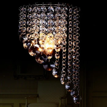 Europæisk stil med Moderne Krystal Lysekrone væglampe Belysning Fastholdelsesanordningen 220V E14 LED-loftsbelysning lysekrone lamper
