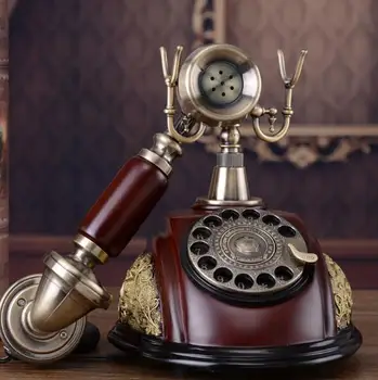 Europæiske Antik Telefon Klassiske Roterende Skive Telefon Harpiks Klassisk Telefon