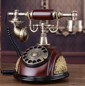 Europæiske Antik Telefon Klassiske Roterende Skive Telefon Harpiks Klassisk Telefon