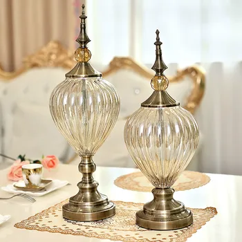 Europæiske Luksus Moderne Krystal Glas Vase Amerikanske Kreative Bryllup Gaver Bordplade Vase Boligtekstiler Hjem Dekoration