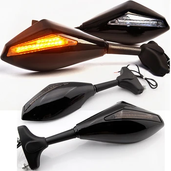 Evomosa LED-blinklys Lys Motorcykel Spejl Indikator Førerspejle Til Honda CBR 600 929 954 1000 XX RR F1 F4 F4i