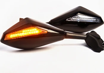 Evomosa LED-blinklys Lys Motorcykel Spejl Indikator Førerspejle Til Honda CBR 600 929 954 1000 XX RR F1 F4 F4i