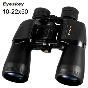 Eyeskey High Power Zoom 10-22x50 Kikkert Bak4 Porro Prisme w/ Carry Case & Rem Nye Højde Magt Kikkert