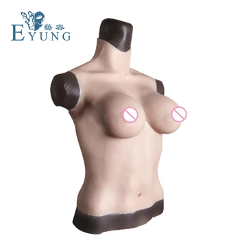 EYUNG halv krop solid D-cup boobs for transvestit brystplade til cosplay Transseksuelle Gennem SGS certificering Power sælger