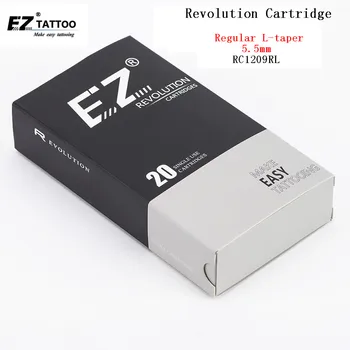 EZ Revolution Tatovering Nåle Patron Runde Liner #12 0,35 mm L-taper 5,5 mm For Patron Maskinen og Greb RC1209RL 20 stk /kasse