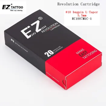 EZ Tatovering nåle Revolution patron Nåle Buet (Runde) Magnum #10 0,30 mm for system Tatovering Maskiner og grips20 pcs /box
