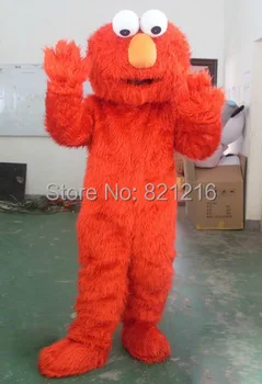 Fabrikken Direkte Salg Med Høj Kvalitet, Lang Pels Elmo Maskot Kostume Karakter Kostume Tegnefilm Kostume Elmo Cosplay
