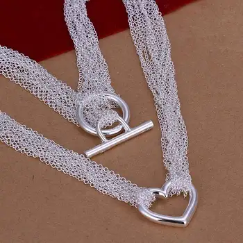 Fabrikken pris, top kvalitet 925 sterling sølv smykker, halskæde mode sød halskæde vedhæng Gratis fragt SMTN028