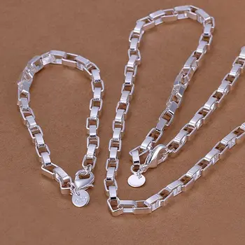 Fabrikken pris, top kvalitet smykker i sølv, forgyldt smykkesæt-halskæde armbånd armbånd øreringe ring gratis fragt SMTS126