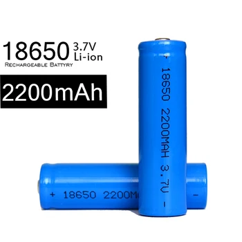 Fabrikken Salg 100Pcs/masse 18650 Batterier Blå 18650 Genopladeligt Li-ion 3,7 v 2200mah Batteri til lommelygte forlygte