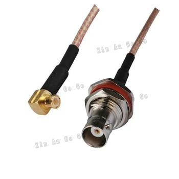 Fabrikken salg RF-koaksialkabel BNC til MCX-stik BNC hun til MCX mandlige ret vinkel Plug RG316 Pigtail kabel-15cm gratis shipp