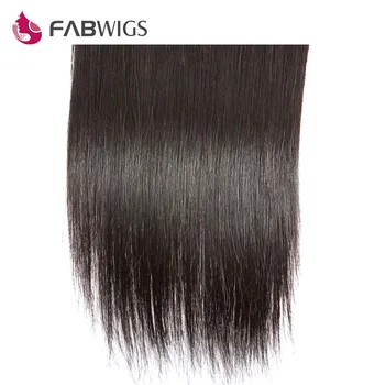 Fabwigs Brasilianske Silky Straight Lace Lukning med Baby Hair Bleget Knob Human Remy Hair Lukninger ping