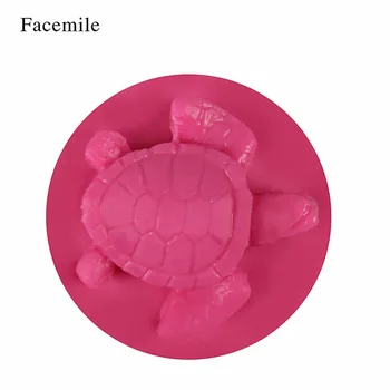 Facemile DIY Sea Turtle Cake Decorating Værktøjer Fondant Chokolade Budding Silikone Kage form for Bagning Værktøjer Skildpadde Wienerbrød Sæbe