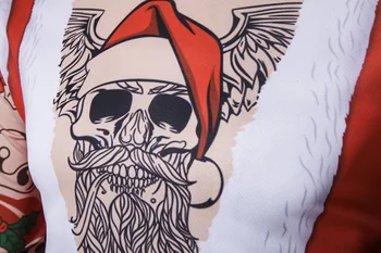 Falsk To Stykker 3D Jul Print Mænd T-Shirt 2017 Santa Claus t-Shirt Homme Harajuku Hip Hop Sjove Camisetas Slank Top Tees