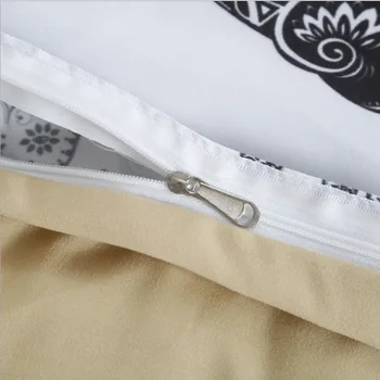 FANAIJIA boheme-sengetøj sæt boho trykt 3d Mandala duvet cover sæt 3stk Pudebetræk fuld super-king size Sengetøj