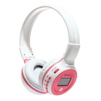 Fanatiske B570 Bluetooth-Hovedtelefon-Sammenklappelig Hifi Stereo Trådløse Hovedtelefoner Med LCD-Skærm, Headset FM-Radio Mikro-SD-Slot,