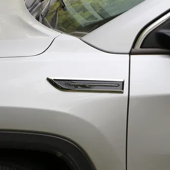 Farve Mit Liv Bil Styling i Universal-Størrelse Badge Dekoration Bevægelse Trim Klistermærke til Jeep Compass Renegade 2016 2017 2018 Dele