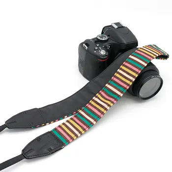 Farve Stribet LE-07 Kamera Skulder Strop Til SLR DSLR Til Canon Nikon Sony Kamera gratis fragt