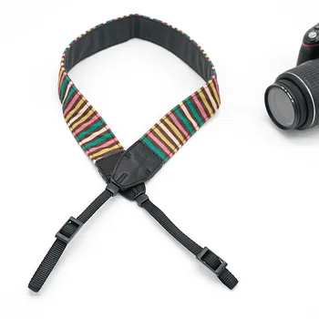 Farve Stribet LE-07 Kamera Skulder Strop Til SLR DSLR Til Canon Nikon Sony Kamera gratis fragt