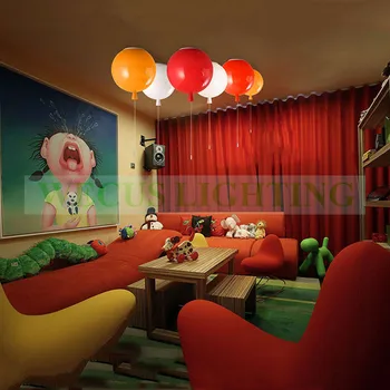 Farverig ballon loft lampe, børn værelses søde bolden lampeskærm lys, stue pub hotel dekoration belysning D250mm