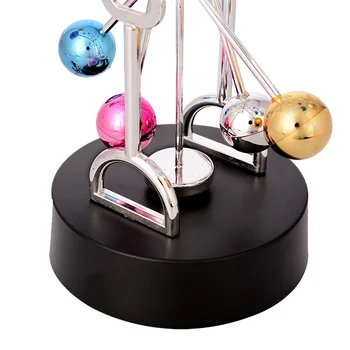 Farverige Hjul Elektromagnetisk Pendul Evig Instrument Model Kontor Dekoration Magnetiske Skulpturer bruser kunst-skulptur