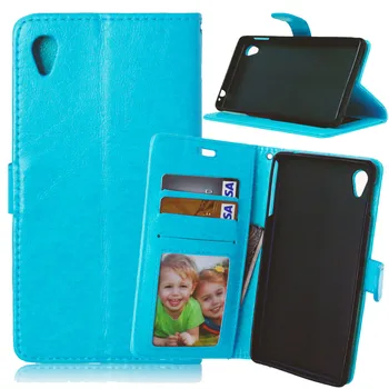 Farverige Pu Læder Cover Til Sony Xperia M4 Aqua Tegnebog, Telefon-Etui Med Stand-Kort Holderen Mobiltelefon Tasker Bagcoveret