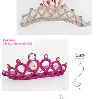 Fashion Baby Smykker Crown Hovedbeklædning Håret Hoop Hovedbøjle Tiaras Blomst Pige Hårpynt Bryllup Acessorio Para Cabelo T