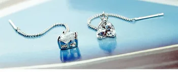Fashion kvinder øreringe sæt smykker ,925 sterling sølv dråbe øreringe for lady,