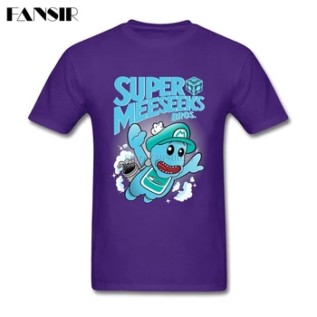 Fashion T-shirt Mand Korte Ærmer O Hals Super Meeseeks Bros Rick Morty Team Sommer Tees Mænd T-shirt