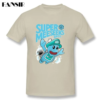 Fashion T-shirt Mand Korte Ærmer O Hals Super Meeseeks Bros Rick Morty Team Sommer Tees Mænd T-shirt