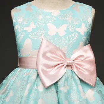 Fe Smarte Butterfly Girl Dress Blomst Wedding Dress Girl Party Slid Kids Tøj Børn Kostume Til Pige Prom Kjole Design